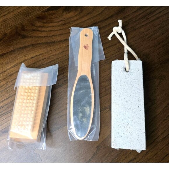 Urban Spa Wooden Foot File for Calluses, Pedicures, Heels and Toes Bundle - Picture 1 of 9